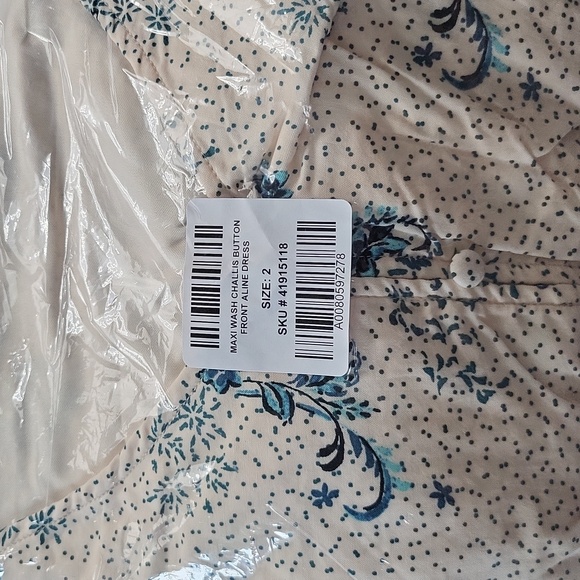 Torrid Maxi Wash Challis Button Front Aline Dress - Picture 6 of 6
